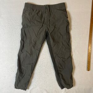 Pre-Loved JAMES‎ PERSE Cargo Pants Olive Green Drawstring Utility Size 3